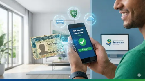 Renovação Automática da CNH: Bons Motoristas Ganham Isenção de Taxas e Processo 100% Digital
